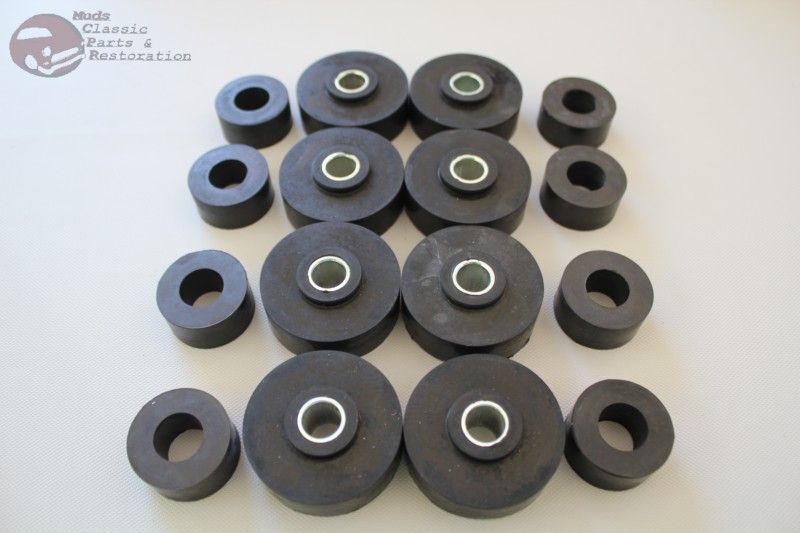 60-64 Impala Body Mount Frame Rubber Bushing Insert Kit Set Fullsize Chevy New