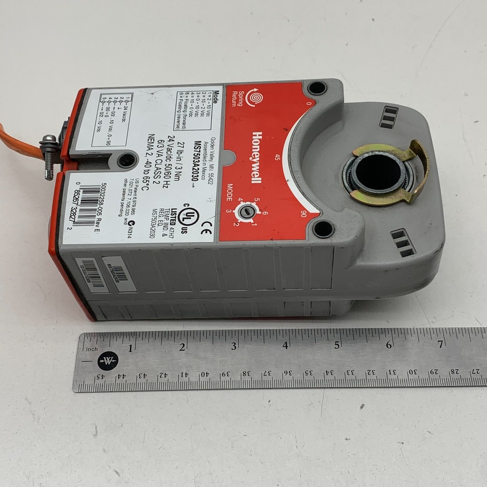 Honeywell MS7503A2030 Direct Coupled Spring Return Actuator Floating/Modulating