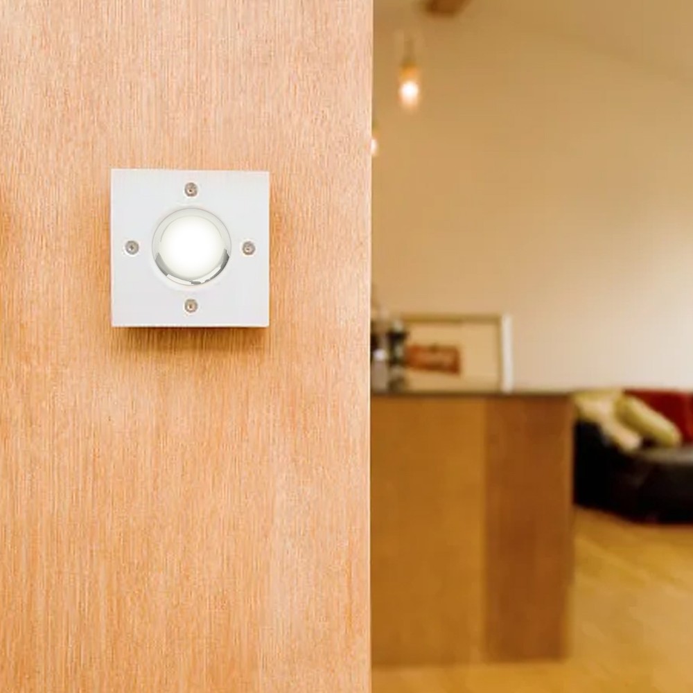2 Pack Doorbell Button with Cool White Light for Simple Installation and Use