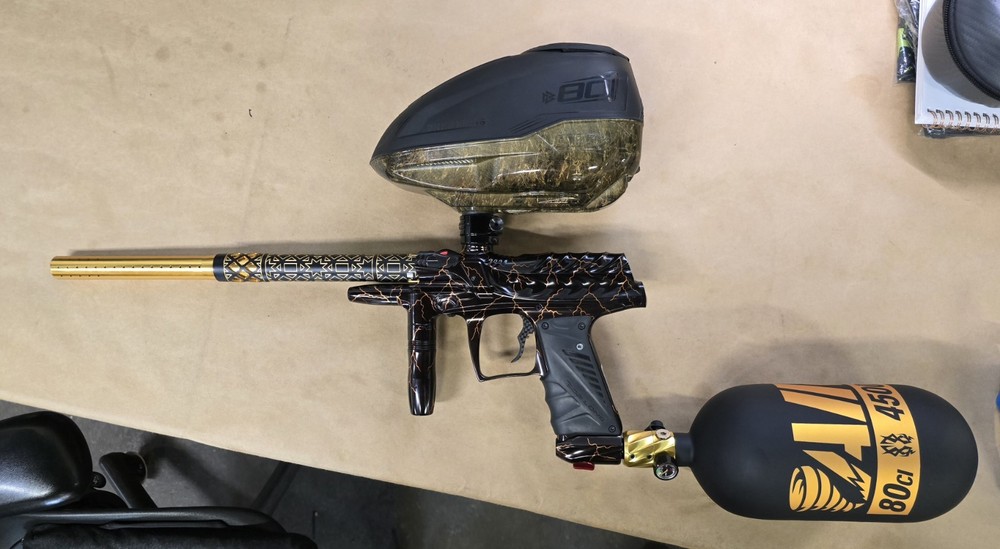 BUNKERKING CTRL 2 Bottom Shell Dipped W/ Auto Clear PAINTBALL LOADER HOPPER