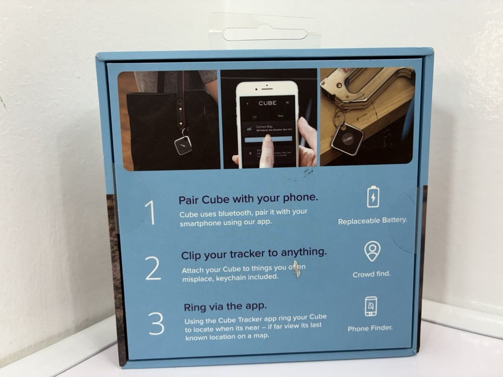 Cube Pro Key Finder Smart Tracker Bluetooth Tracker Track Anything NEW SEALED!!