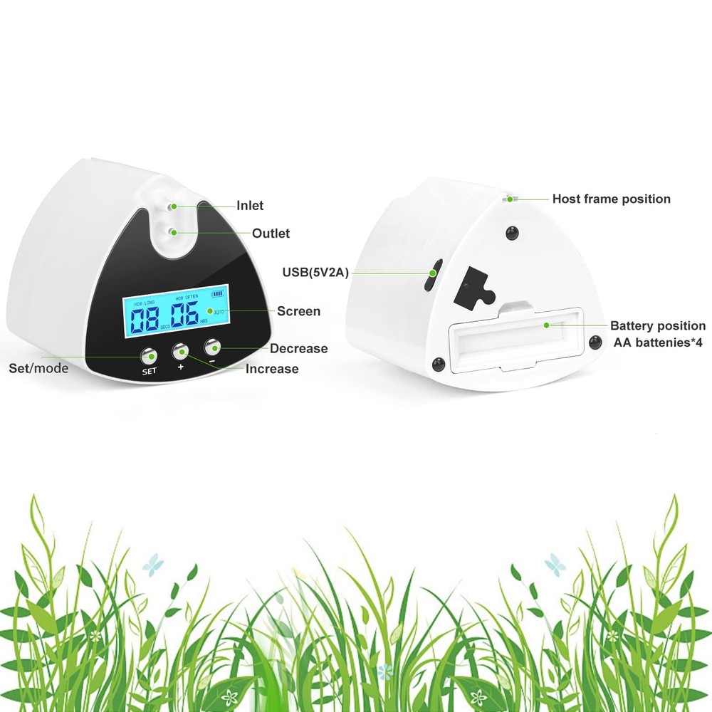 Automatic Plant Waterer Indoor | Programmable Drip Irrigation Kit with USB Po...