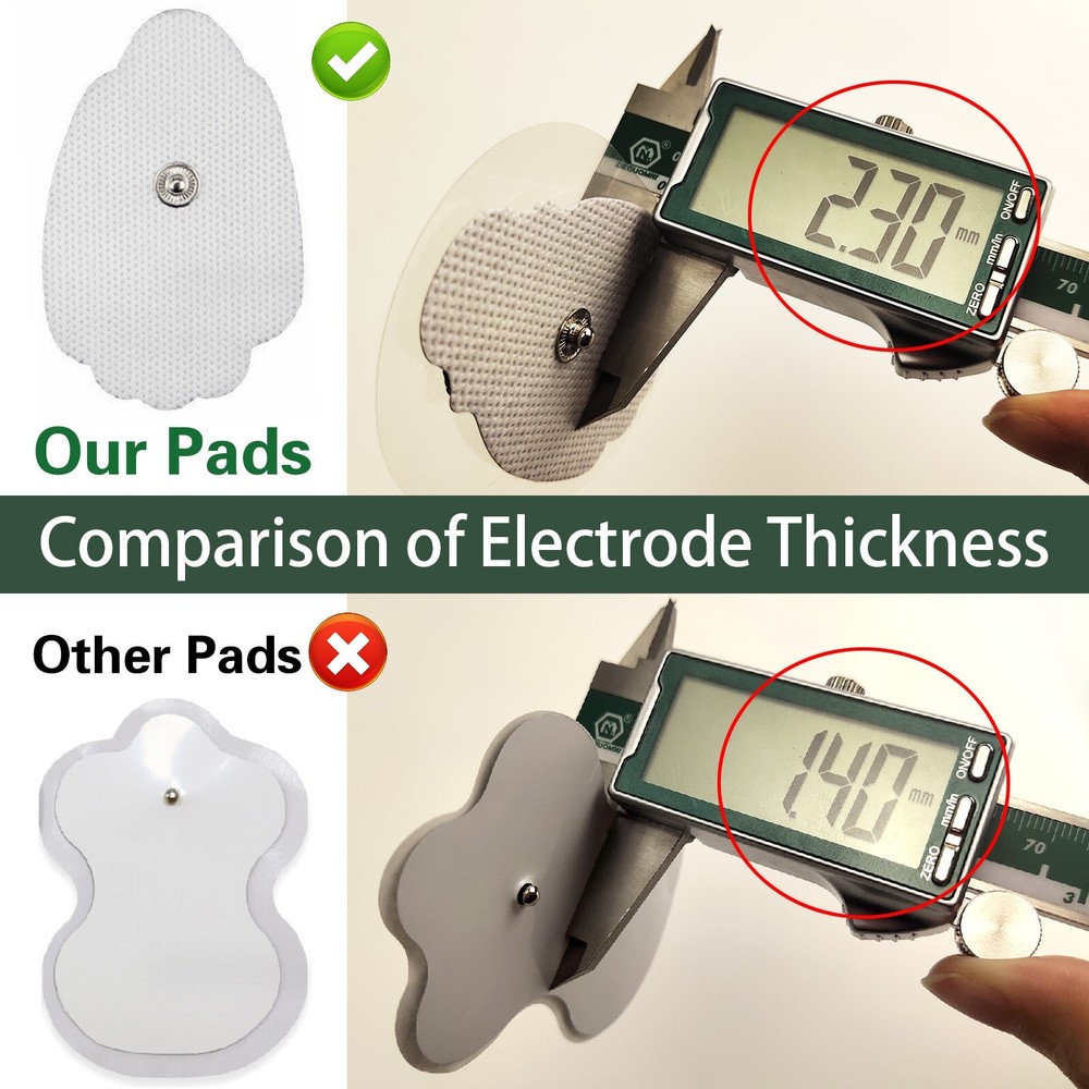 20PCS Electrode Pads Large Snap Replacement Tens For Electrode Pulse Massager