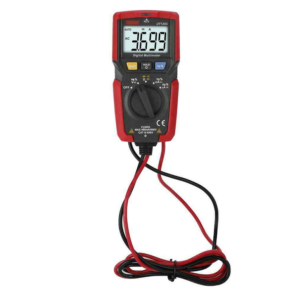 UNI-T UT125C Handheld Auto Range AC/DC Voltage Tester OHM AMP Digital Multime✦Kd