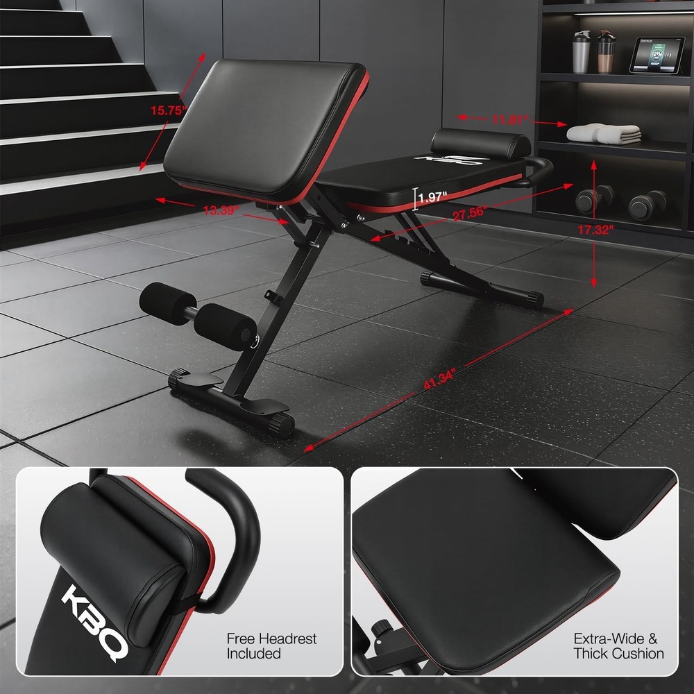 Adjustable Exercise Chair Home Gym – Foldable Back Extension Bench Core Hip