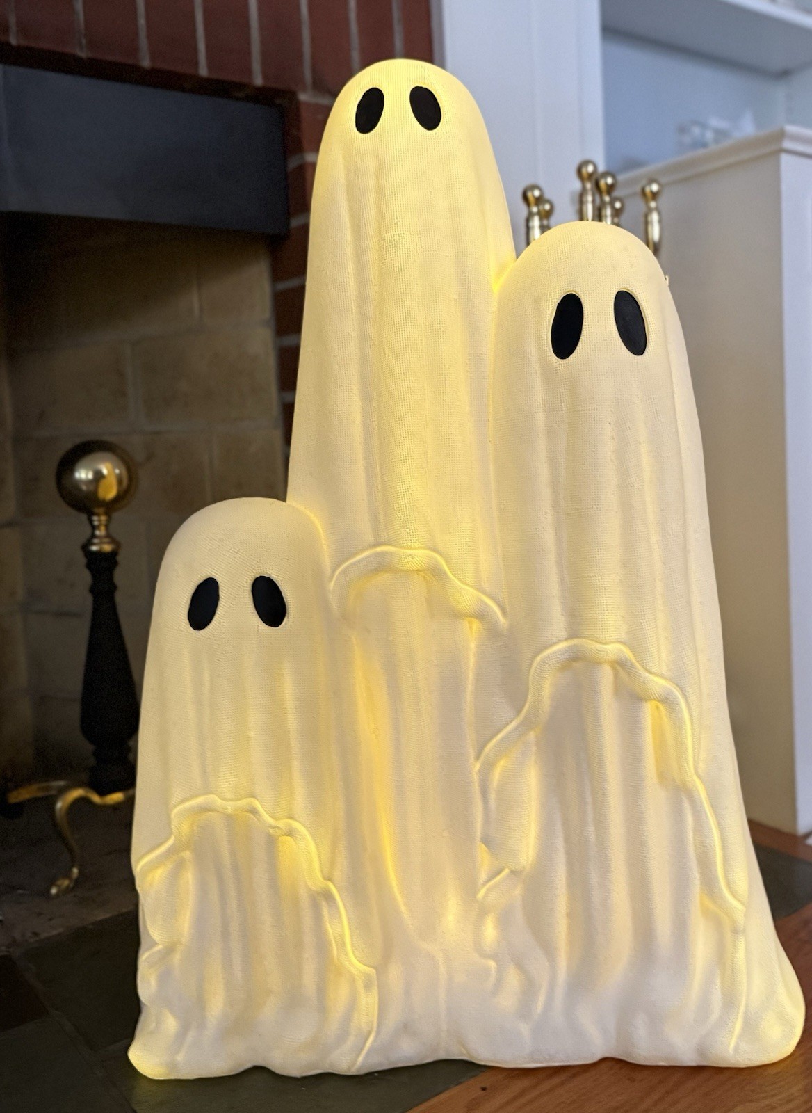 HALLOWEEN Viral Light Up Ghost Trio Decoration Spooky Holiday Decor  32"