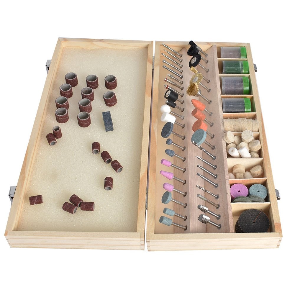 228 Pack Rotary Tool Accessory Kit Grinding Sanding Polishing Drilling Tool