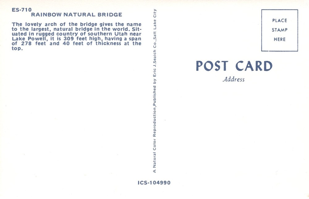 RAINBOW NATURAL BRIDGE, UT - PC4069