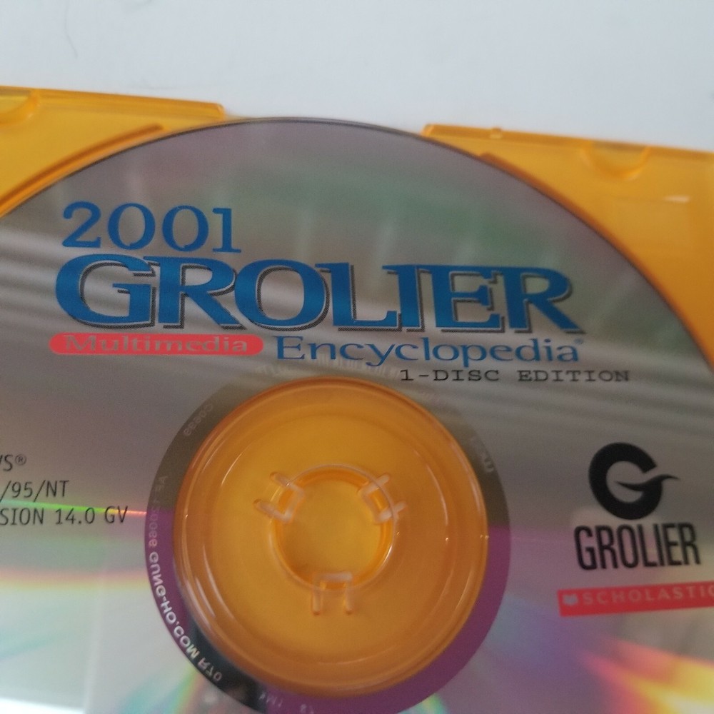 THE 2001 GROLIER MULTIMEDIA ENCYCLOPEDIA Windows 95 98 2000 Compatible Version