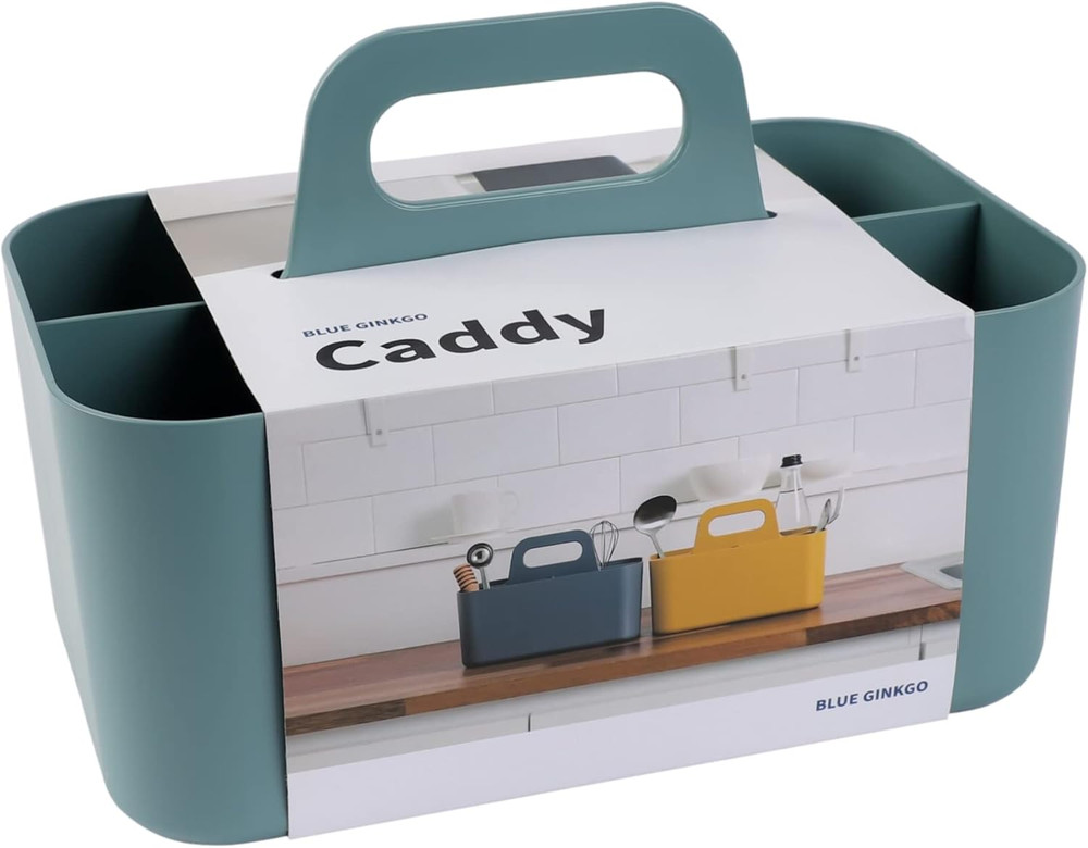 Stackable Organizer Caddy – Korean-Made Portable Tote for Bathroom, Office, Craf
