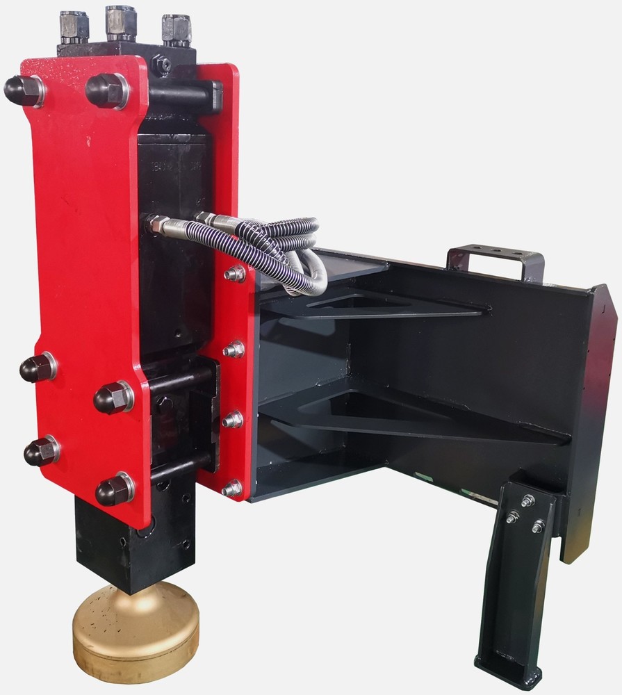 Raytree 680 Post Driver Fence Pounder Skid Steer Universal Attachment