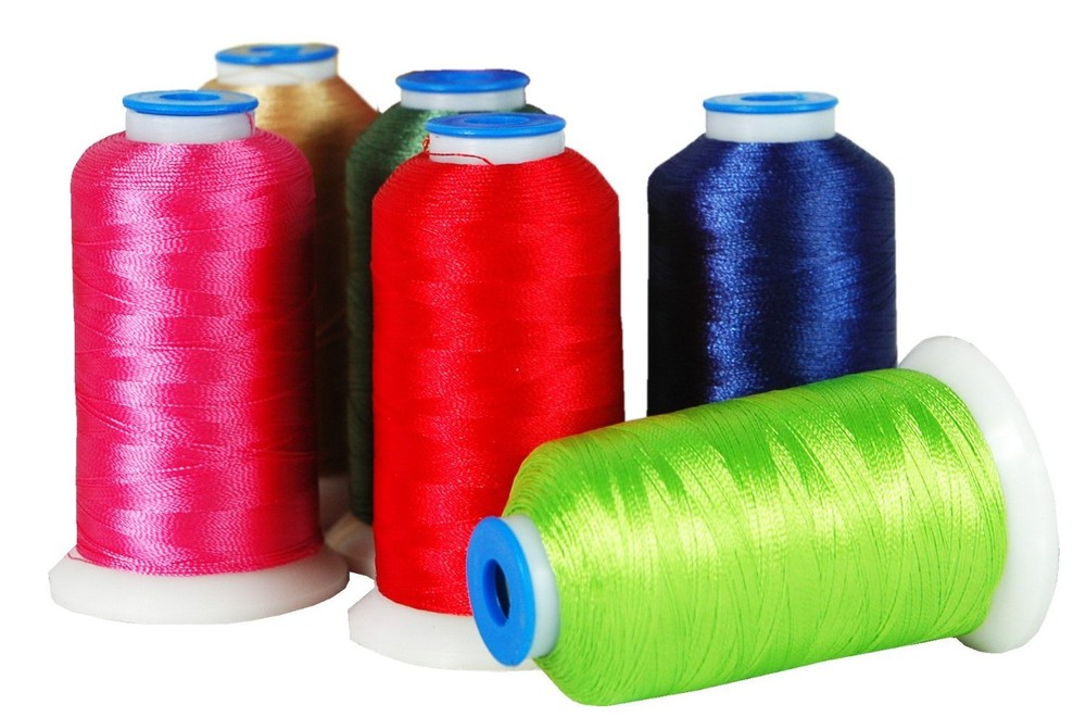 RAYON MACHINE EMBROIDERY THREAD SETS - 18 SETS AVAIL - 1000M CONES - 40WT