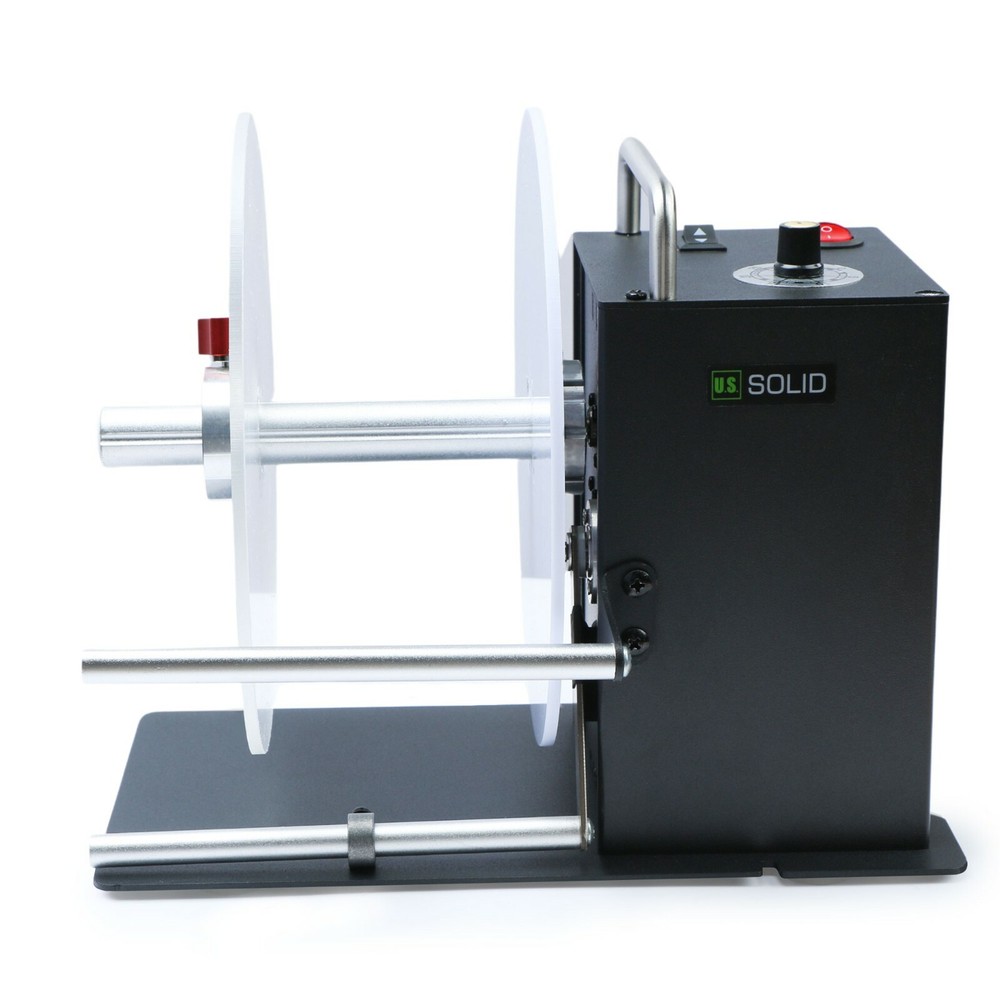 Automatic Label Rewinder Speed Adjustable 110V-240V Core Holder 1" 1.5" 3"