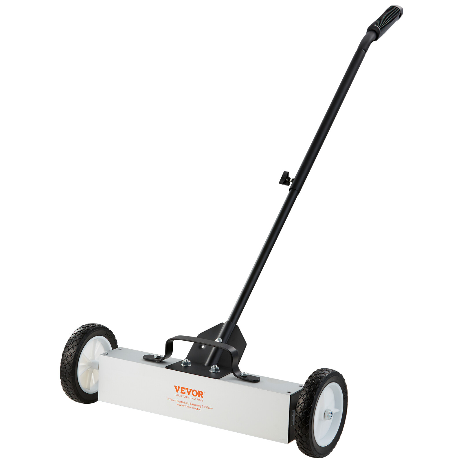 18" Magnetic Sweeper with Wheels 45lbs Rolling Sweeper Lawn Yard Grass