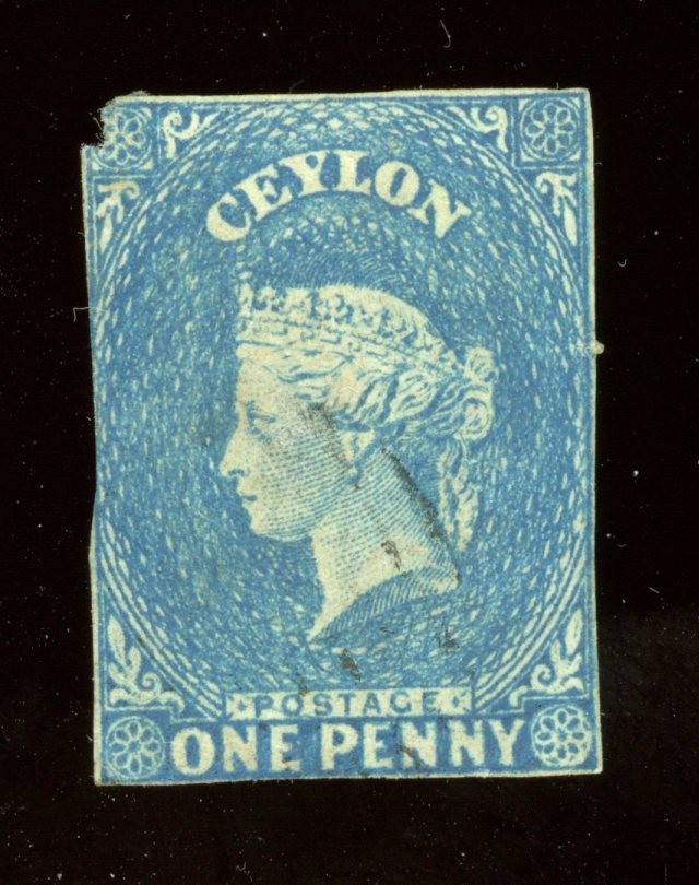 1857 Ceylon Scott #1 Used with Faults