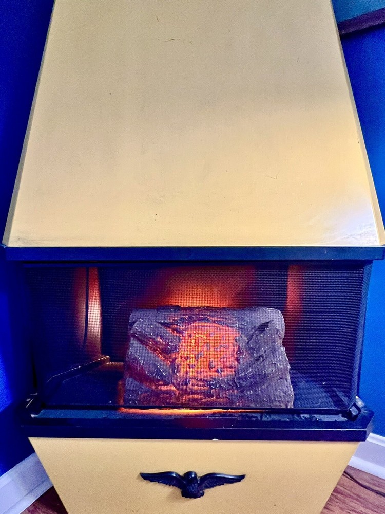 Mid-Century Electric Fireplace