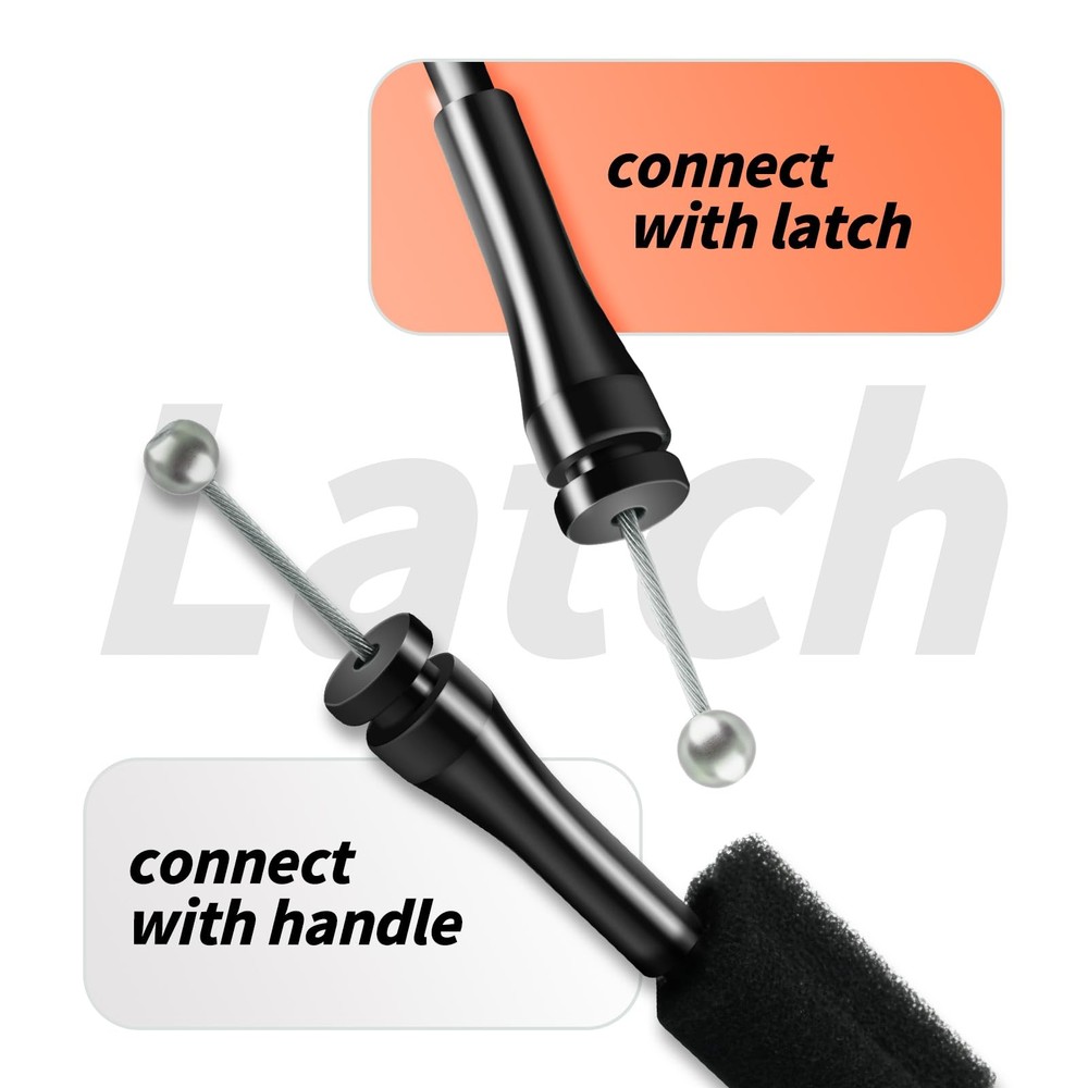 Blycorul Right Rear Door Lock Latch Upper & Lower Release Cables, Compatible...