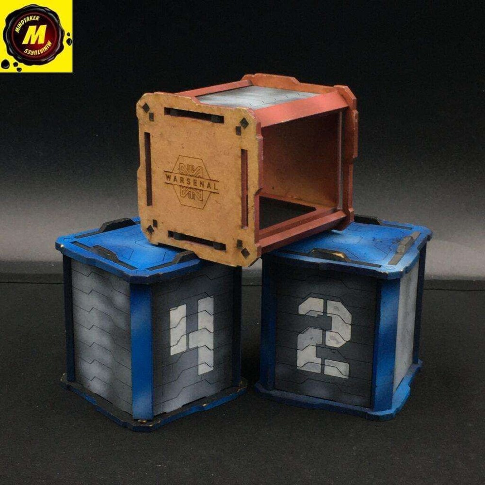 Small Shipping Containers (x3) (Partial) - #157480 - Sci-fi Terrain