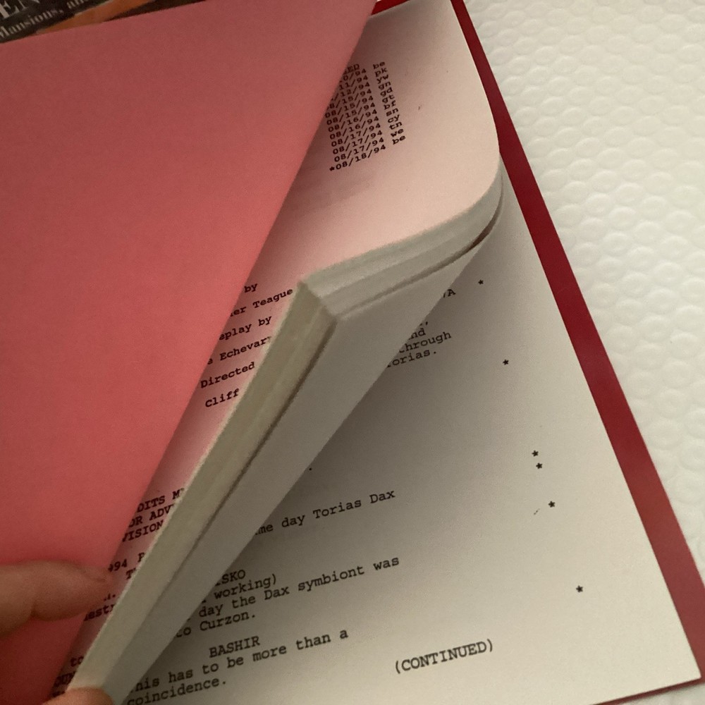 Star Trek Deep Space Nine "Equilibrium" Final Draft August 10, 1994 TV Script
