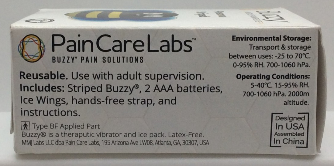 Buzzy Personal Vibrating Non-Invasive Cold Ice Pad Device Pain Relief, BRAND NEW