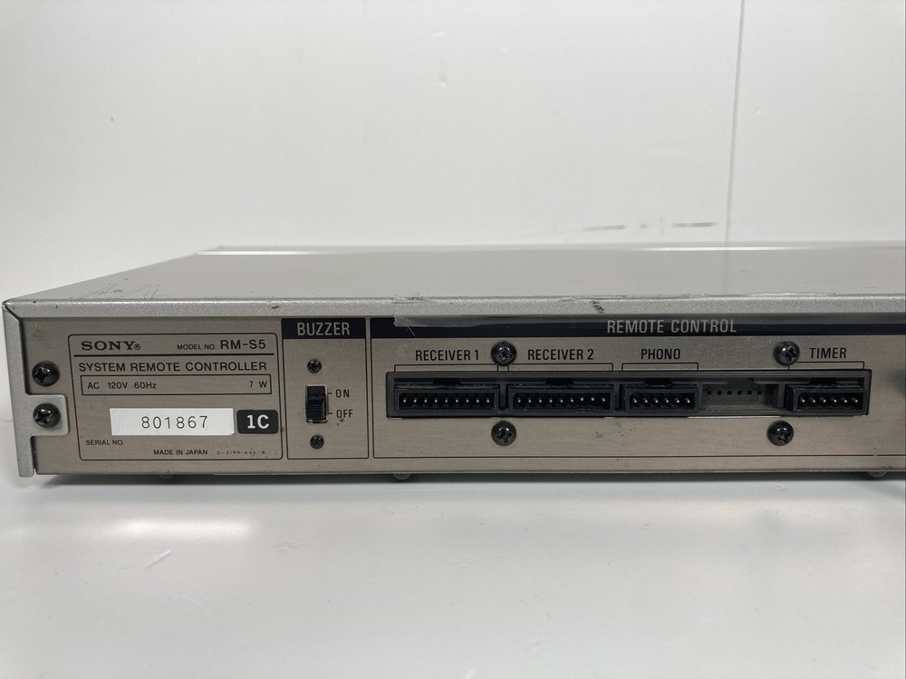 Rare Vintage Sony RM-S5 System Remote Controller