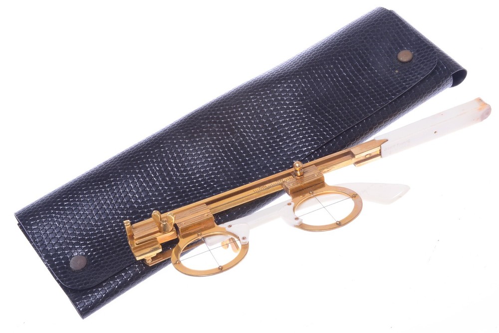 ✅ ORNIC OPTICIAN OPTOMETRIST EYE BRIDGE WIDTH TEMPLES METER HALL MARKED DOUBLÉ