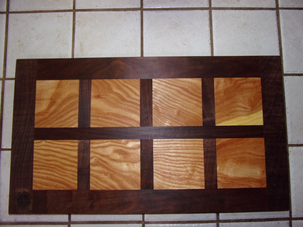 DECORATIVE CHARCUTERIE CUTTING BOARD SOLID WALNUT & HONEY LOCUS WEDDING HANDMADE