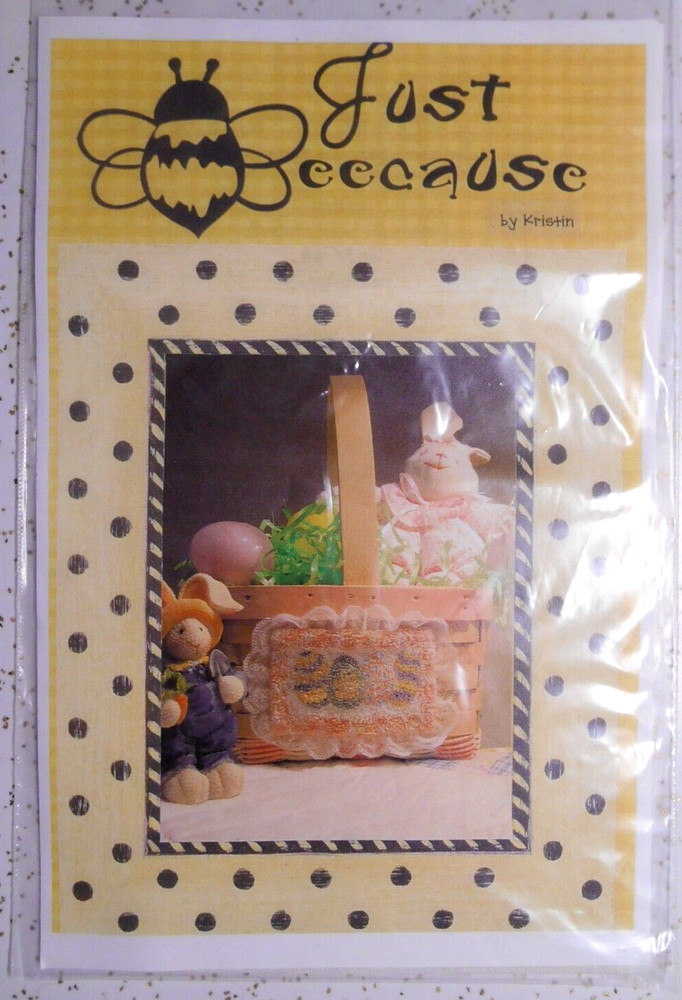Punch Needle Kit w/Stamped Weavers Cloth Primitive Easter EGGS & DOT