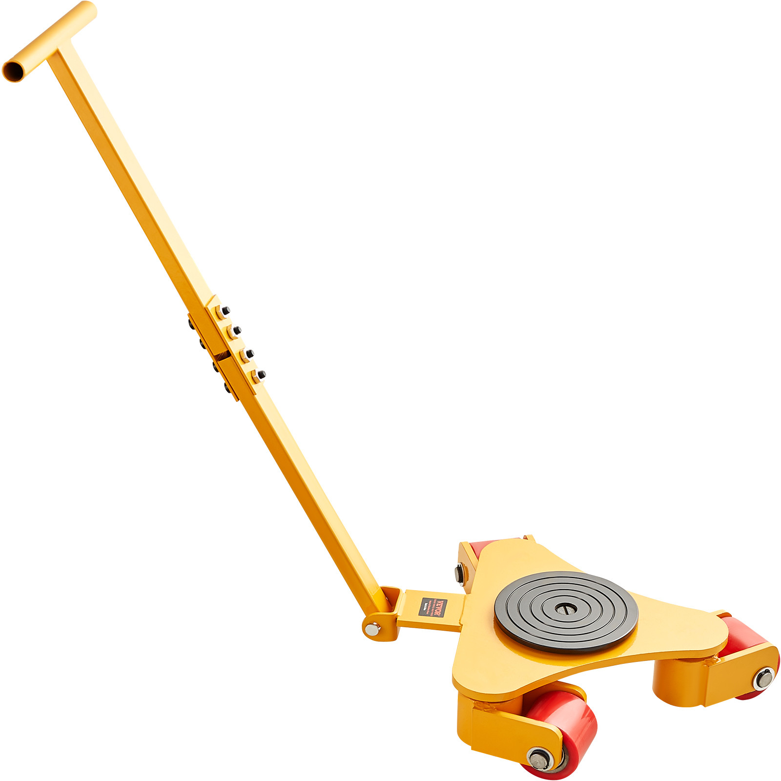 VEVOR Machinery Skate Dolly Mover with Handle 6614LBS/3T 360° Swivel PU Wheels