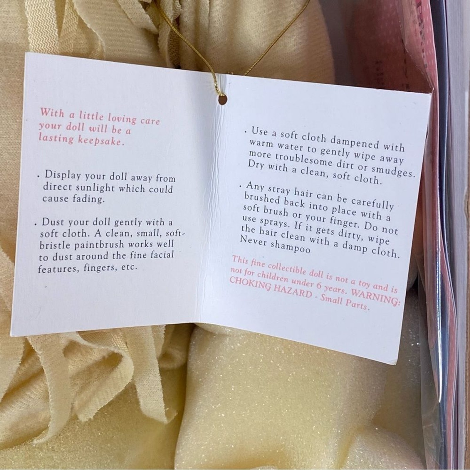 Paradise Galleries VTG Porcelain Doll Native American New In Box Joyful Dove