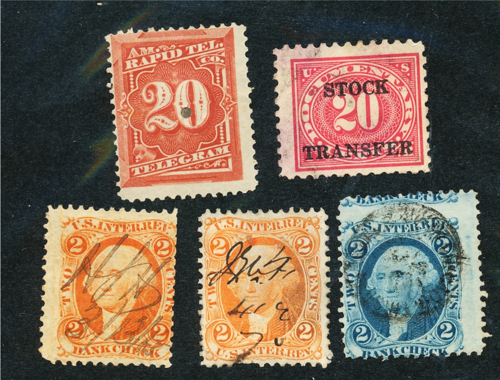 revenue lot #19    used, hinged no back faults.......................160599