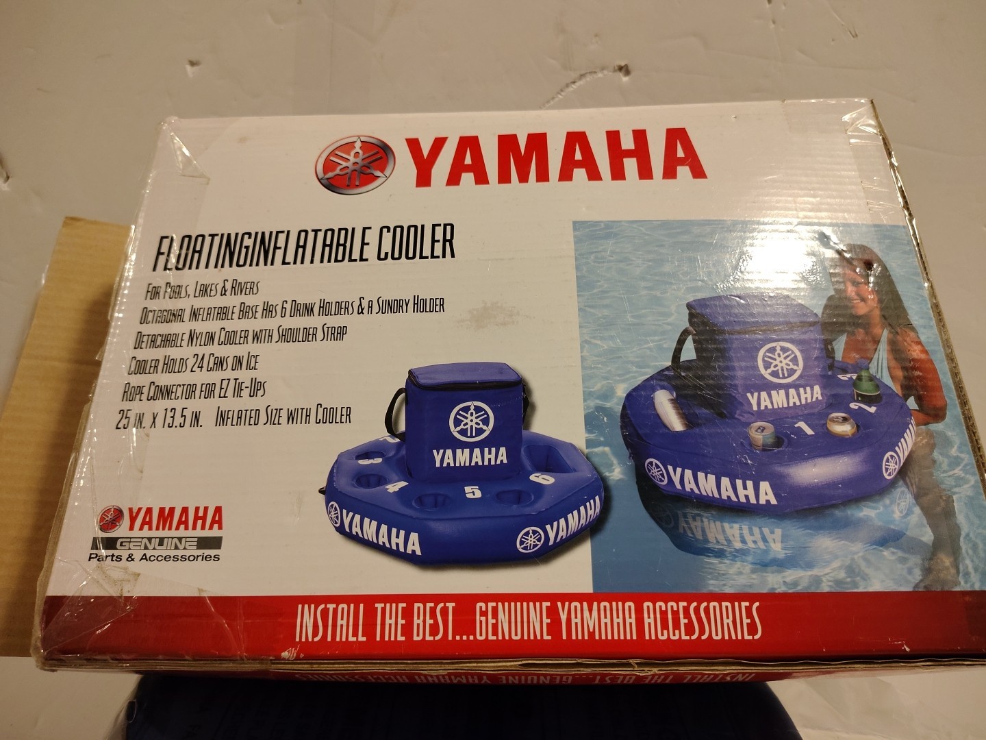 Yamaha Floating Inflatable Cooler PWC Waverunner Watercraft MAR-FLTCL-ER-06 New