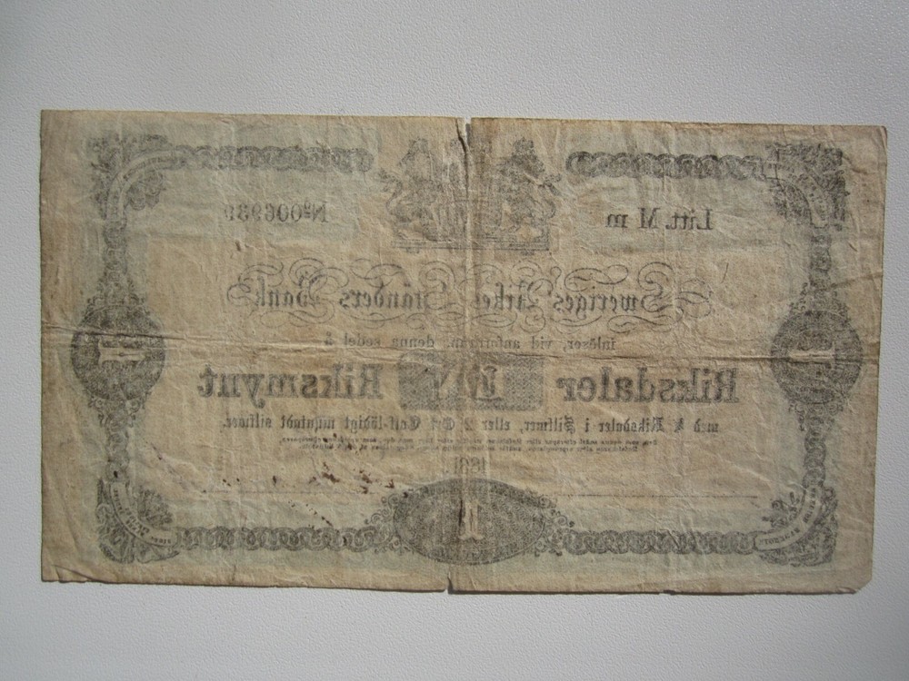 1861 SWEDEN 1 RIKSDALER