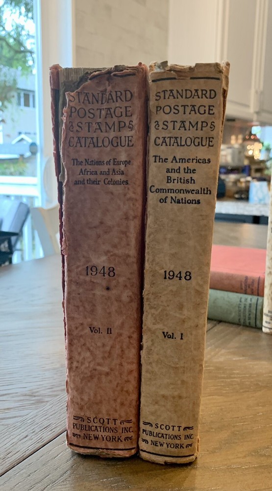 1948 Scott Standard Postage Stamp Catalog Vol 1 & 2 – USA – Used/Worn Set
