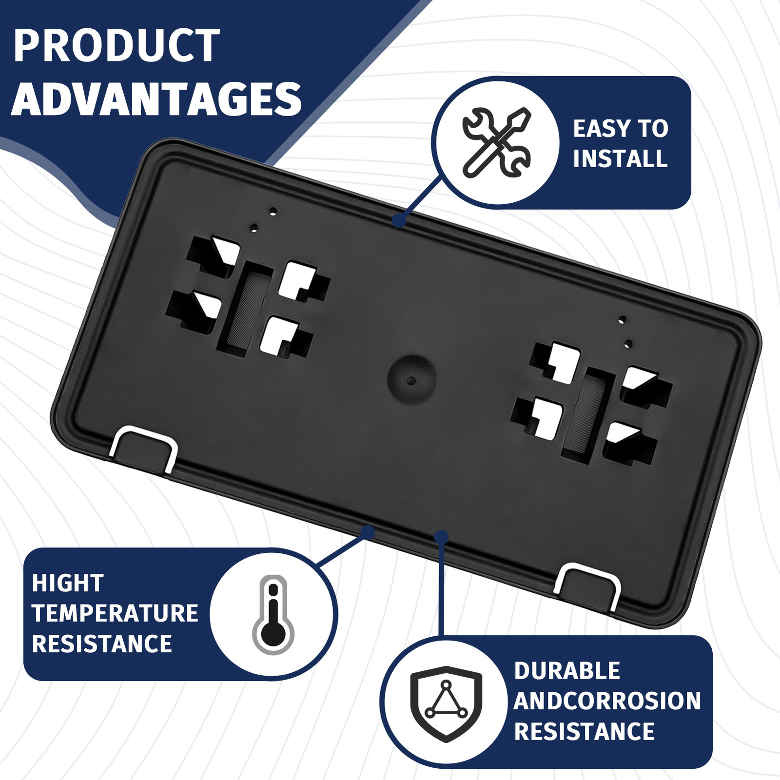 NEW Front License Plate Tag Mounting Bracket Holder For Ford F-150 2018 19 2020