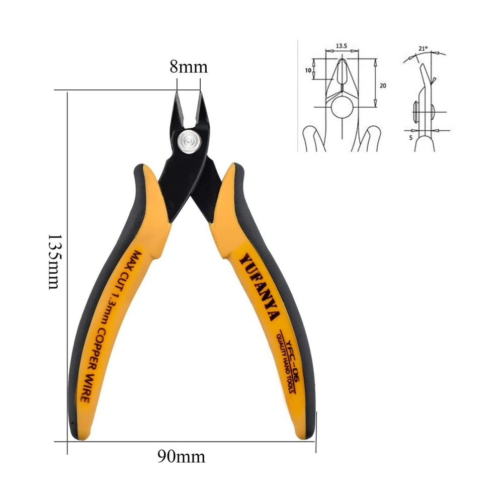Micro Flush Cutterultra Sharp Micro Wire Cutter Side Cutter With Internal Spring