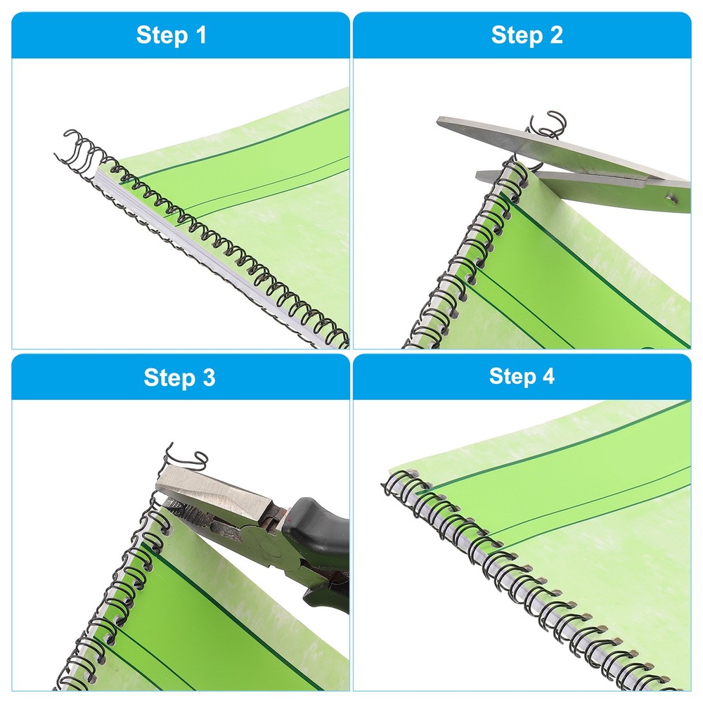 14mm (9/16″) Double Loop Wire Binding Combs, 100 Pcs, 3:1 Pitch, Black
