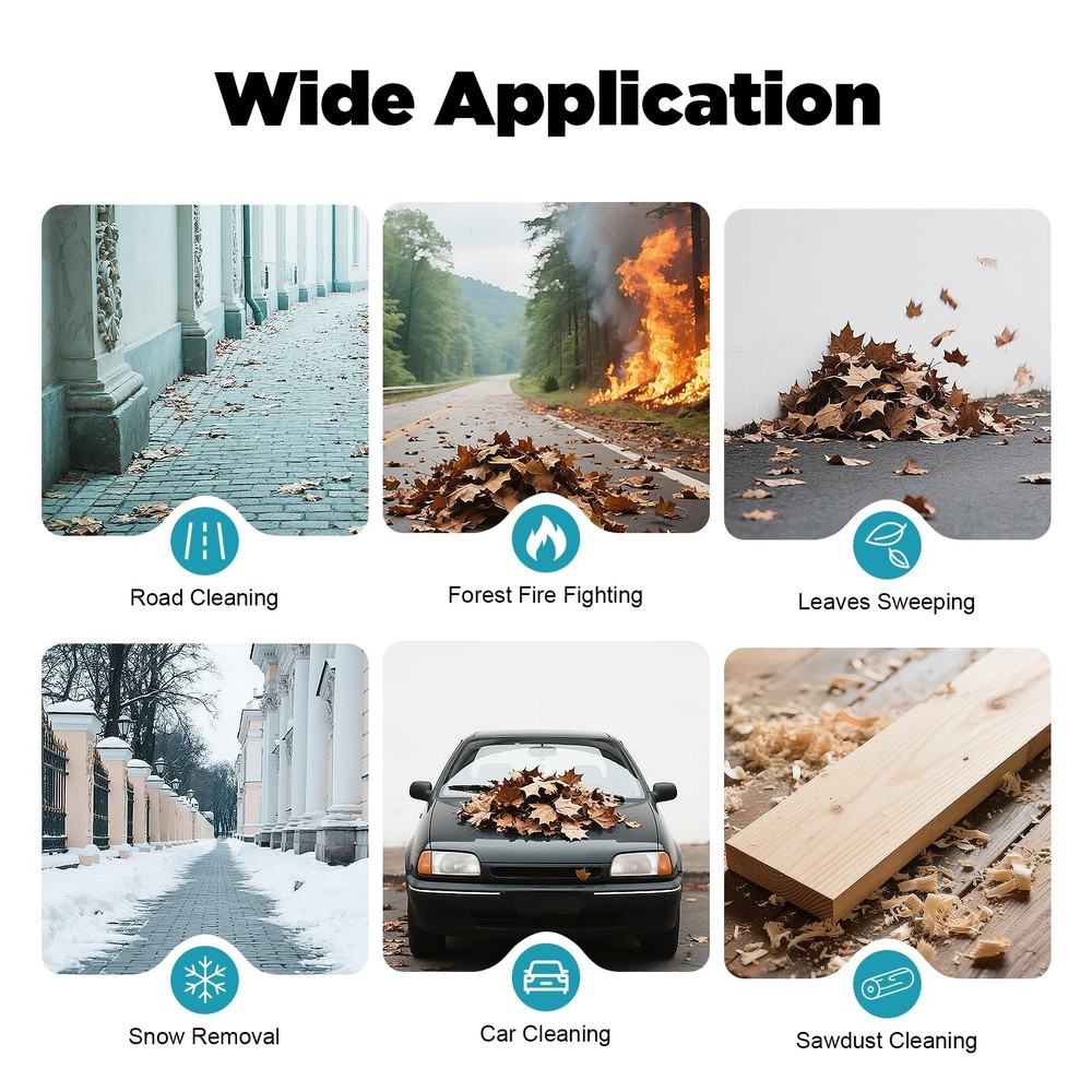 Gas Leaf Blower 75.6cc 4-Stroke Engine Backpack Leaf Blower with Cruise Control