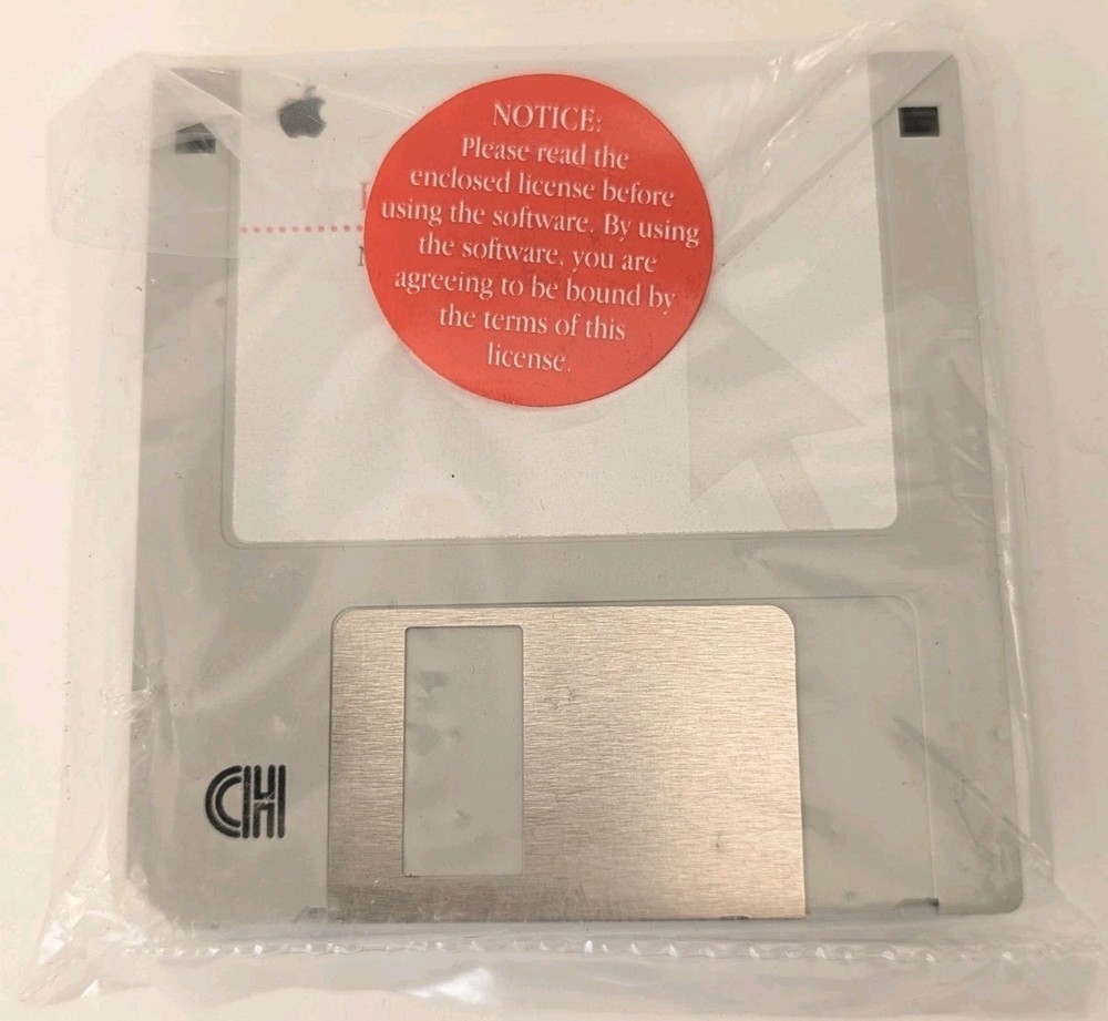 Sealed NOS 4-Disk Set Macintosh System 7.5 Installations Disks Vtg Computing