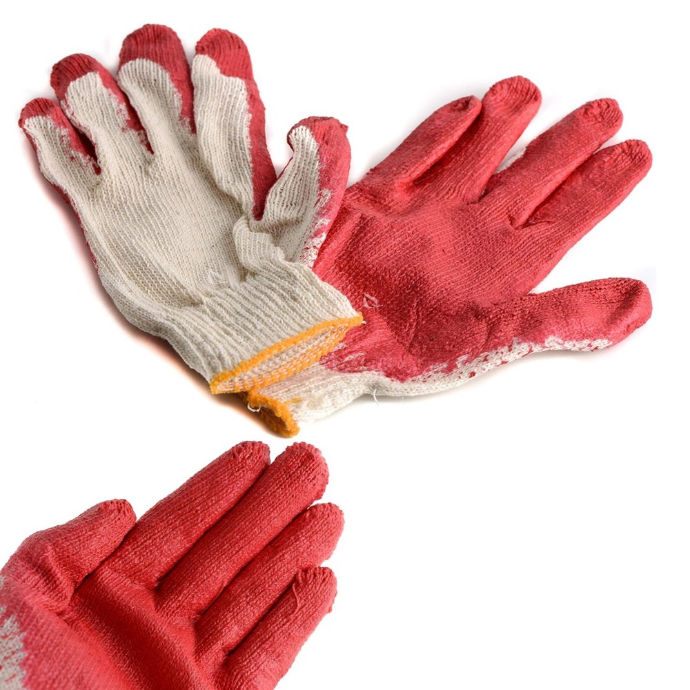 Small Work Gloves, Latex Dipped Nitrile Coated Gloves 30pcs