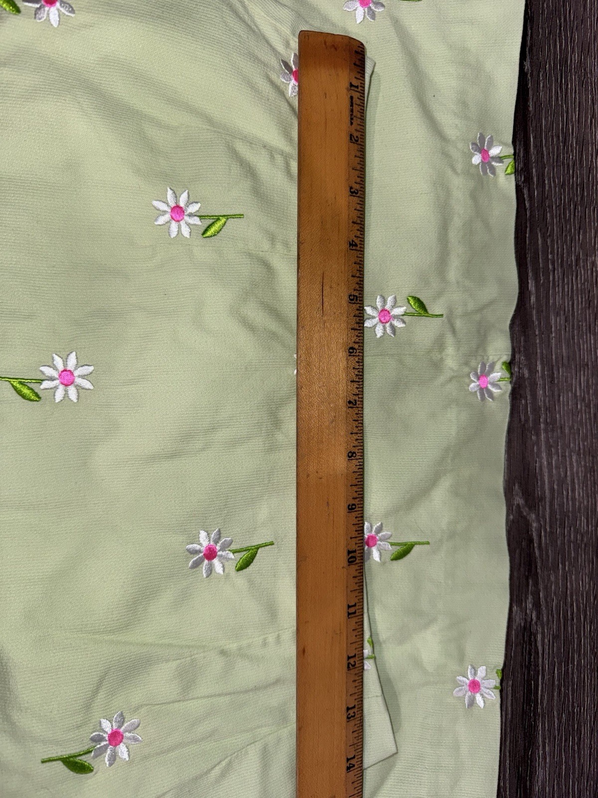 Vintage Lilly Pulitzer Women’s 4 Green Floral Embroidered Skirt