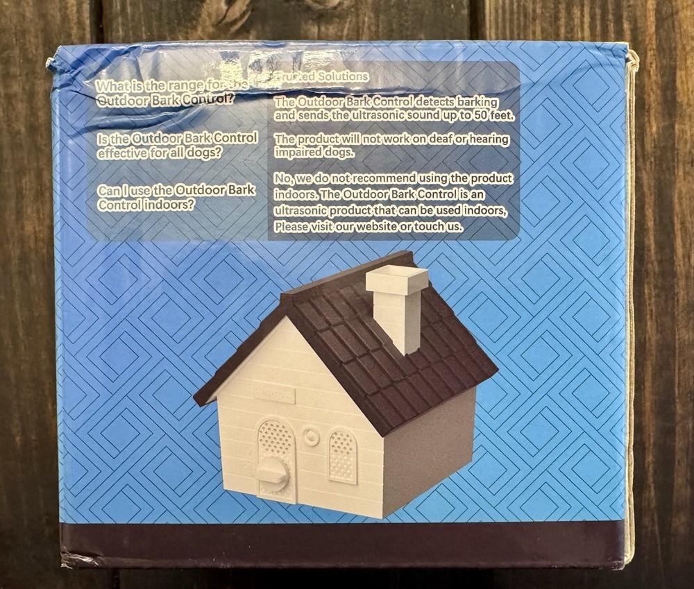 Sonic Bark Control Device 50ft Range, 4 Levels, Deter Nuisance Barking