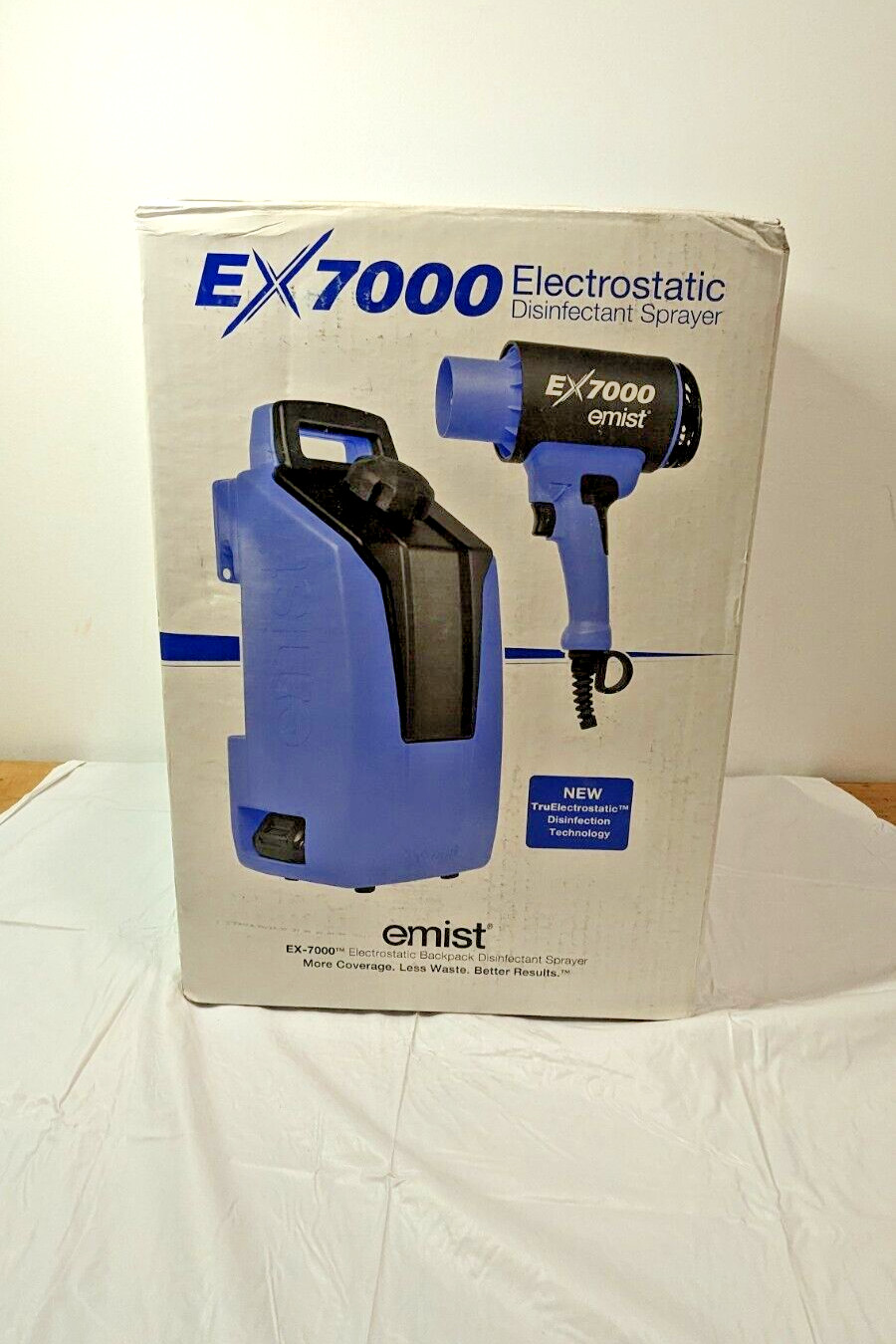 EMist Cordless Backpack Electrostatic Sprayer w/2 Batteries & Charger EX-7000