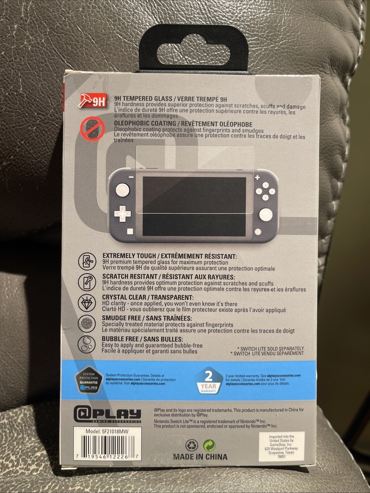 Tempered Glass Premium Screen Protector 9H For Nintendo Switch Lite