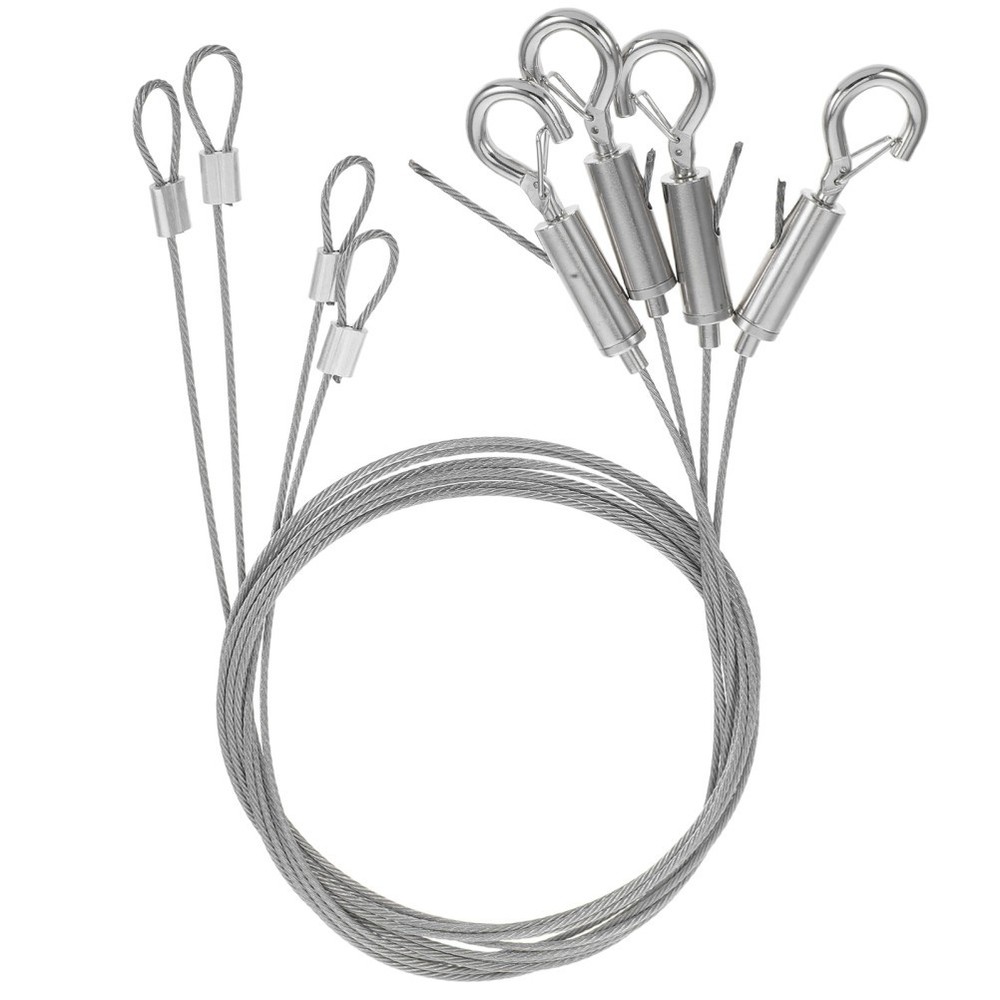 4 Pcs Frame Hanging Wire Large Hooks for Adjustable Picture Photo