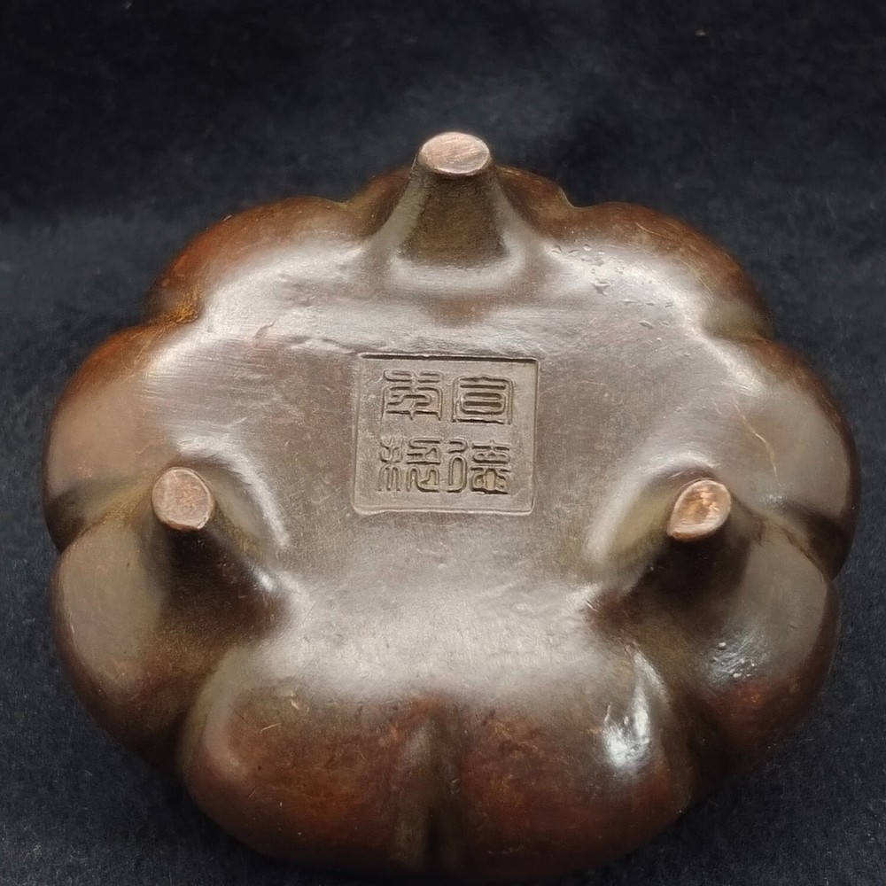 Large pumpkin incense burner