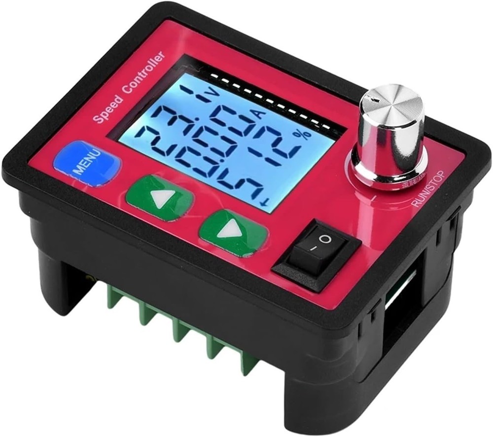 15A DC6-55V PWM Wireless Remote Intelligent DC Brush Motor Speed Controller US