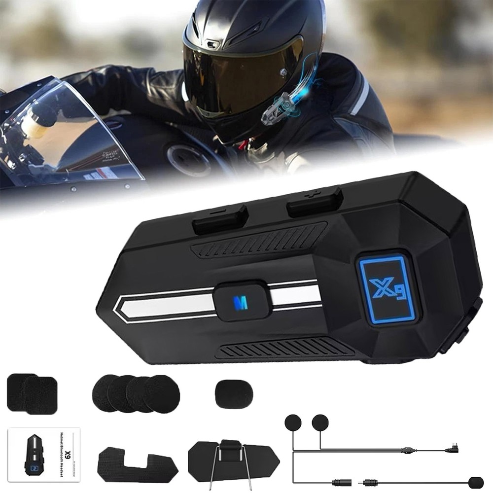 Waterproof Motorcycle Helmet Headset Wireless Bluetooth Headphone Bluetooth 5.3