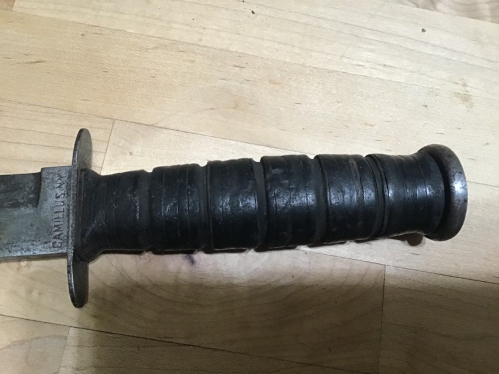 Vintage Camillus USN MK2 Fixed Blade Combat Knife