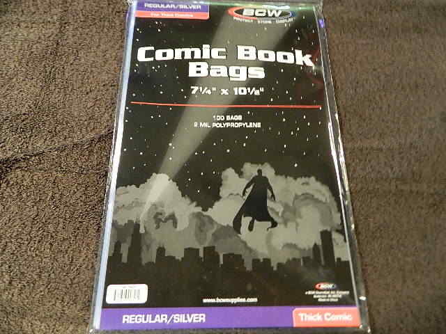 100 New BCW Silver Age Thick Comic Book Bags And Boards - Acid Free - Archival